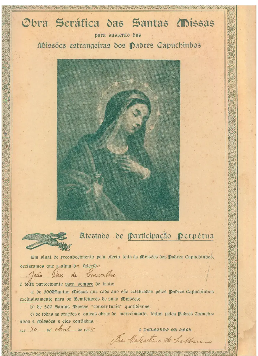 MISSÕES DOS FRADES CAPUCHINHOS 